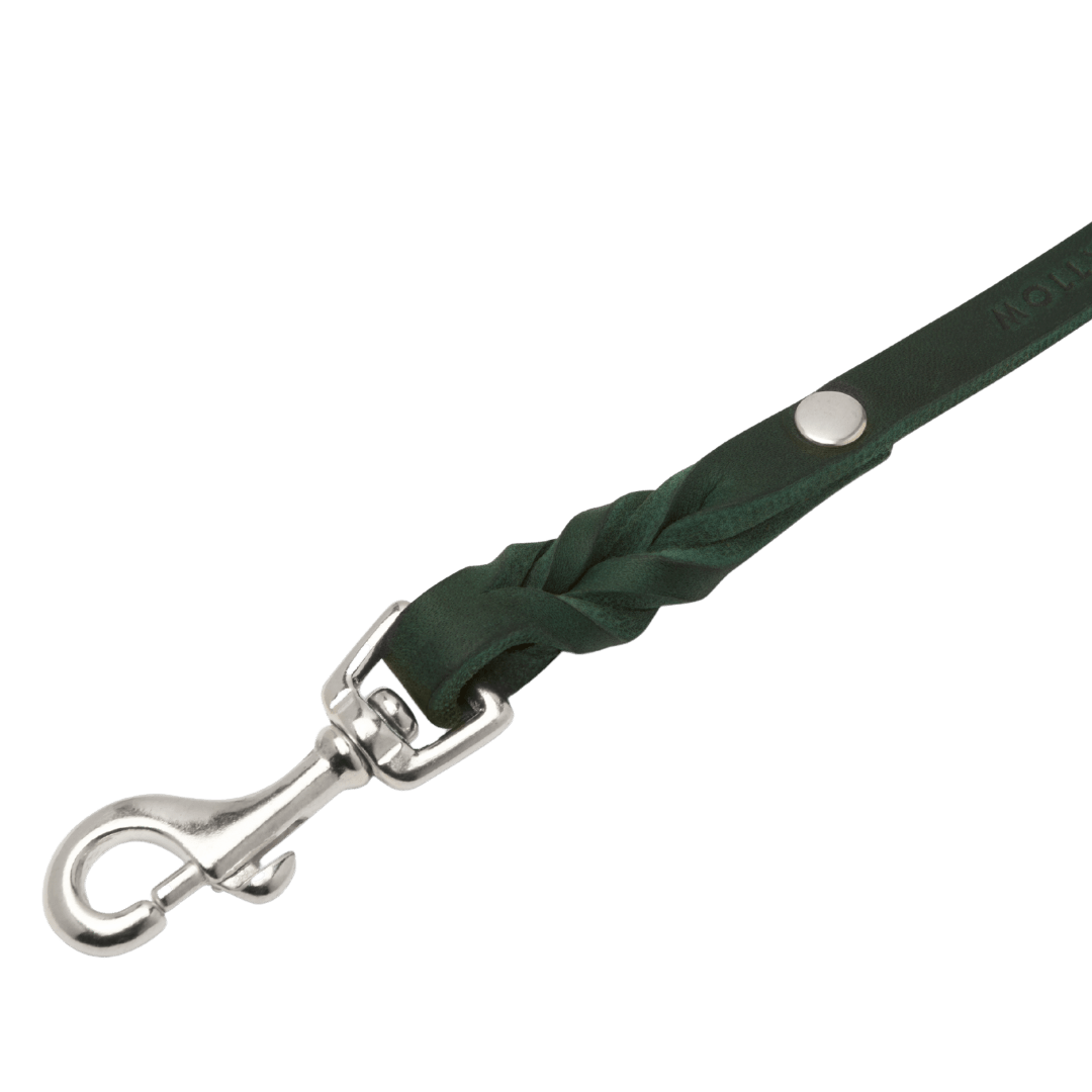 Butter Leather 3x Adjustable Dog Leash - Navy Blue - Eva Pet - mollyandstitchus