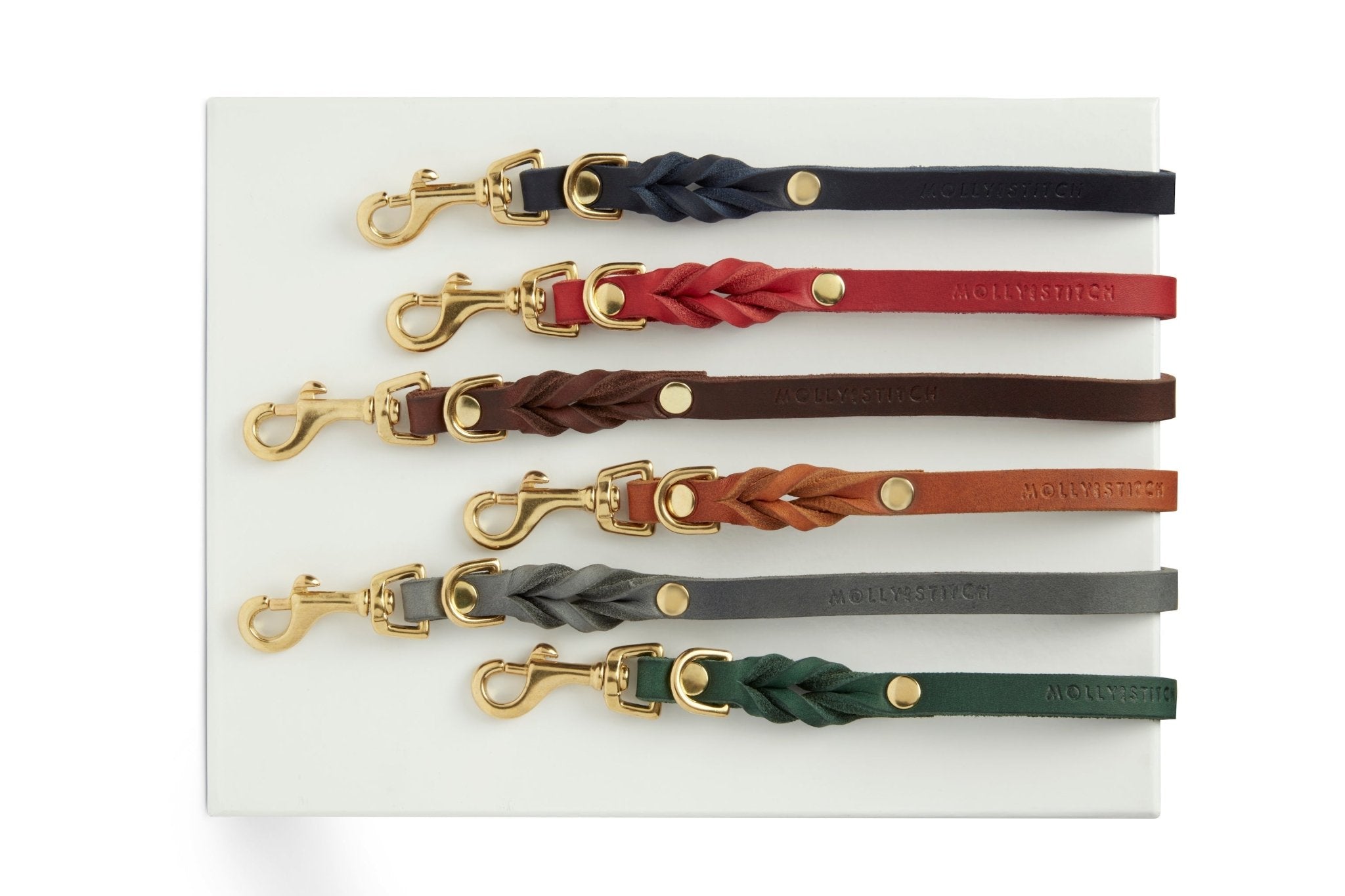 Butter Leather City Dog Leash - Classic Brown - Eva Pet - mollyandstitchus