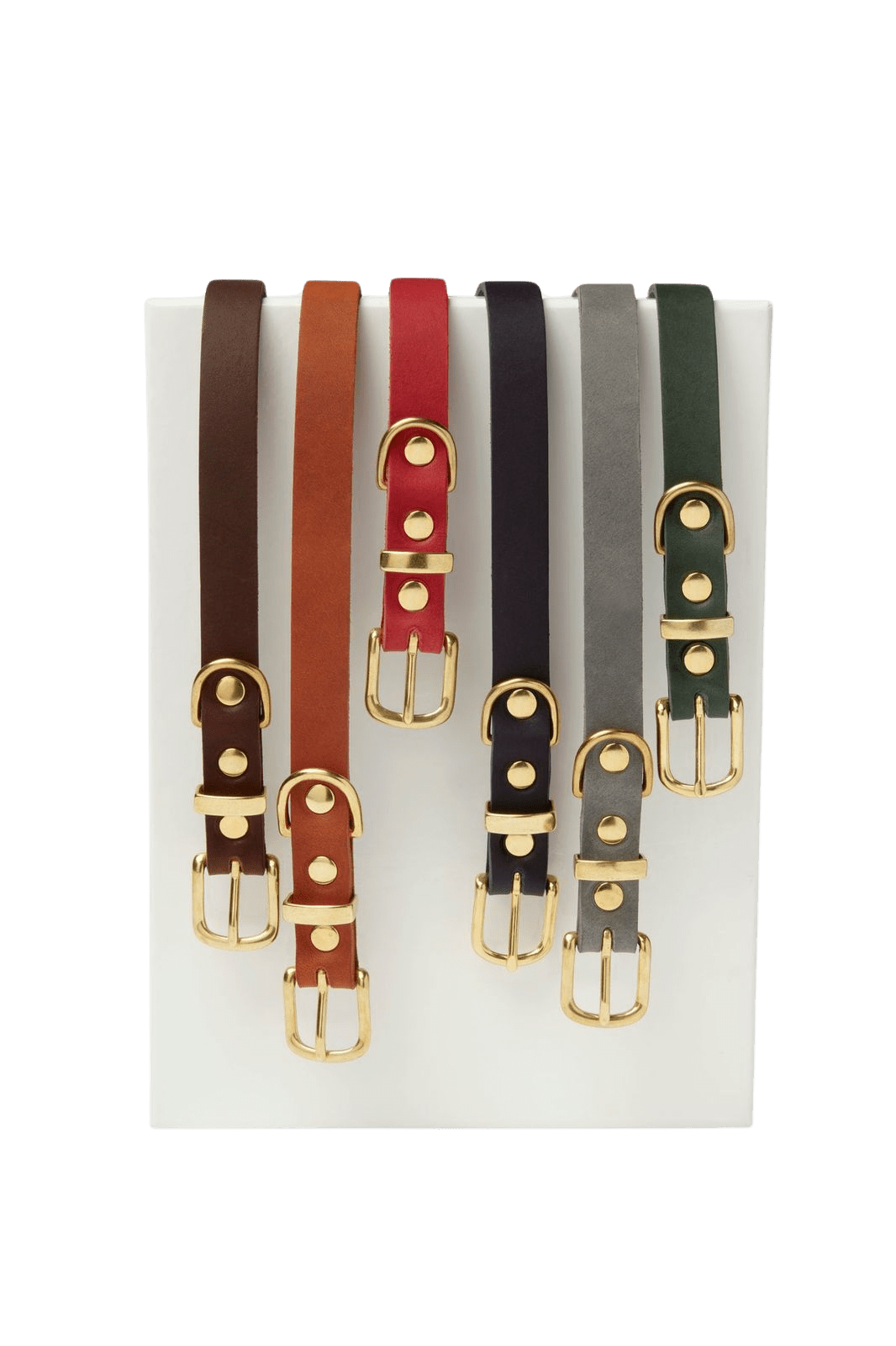Butter Leather Dog Collar - Chili Red - Eva Pet - mollyandstitchus