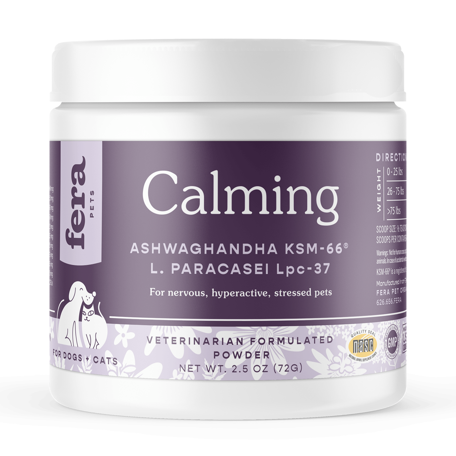 Calming Support for Dogs and Cats - Eva Pet - Fera Pet Organics