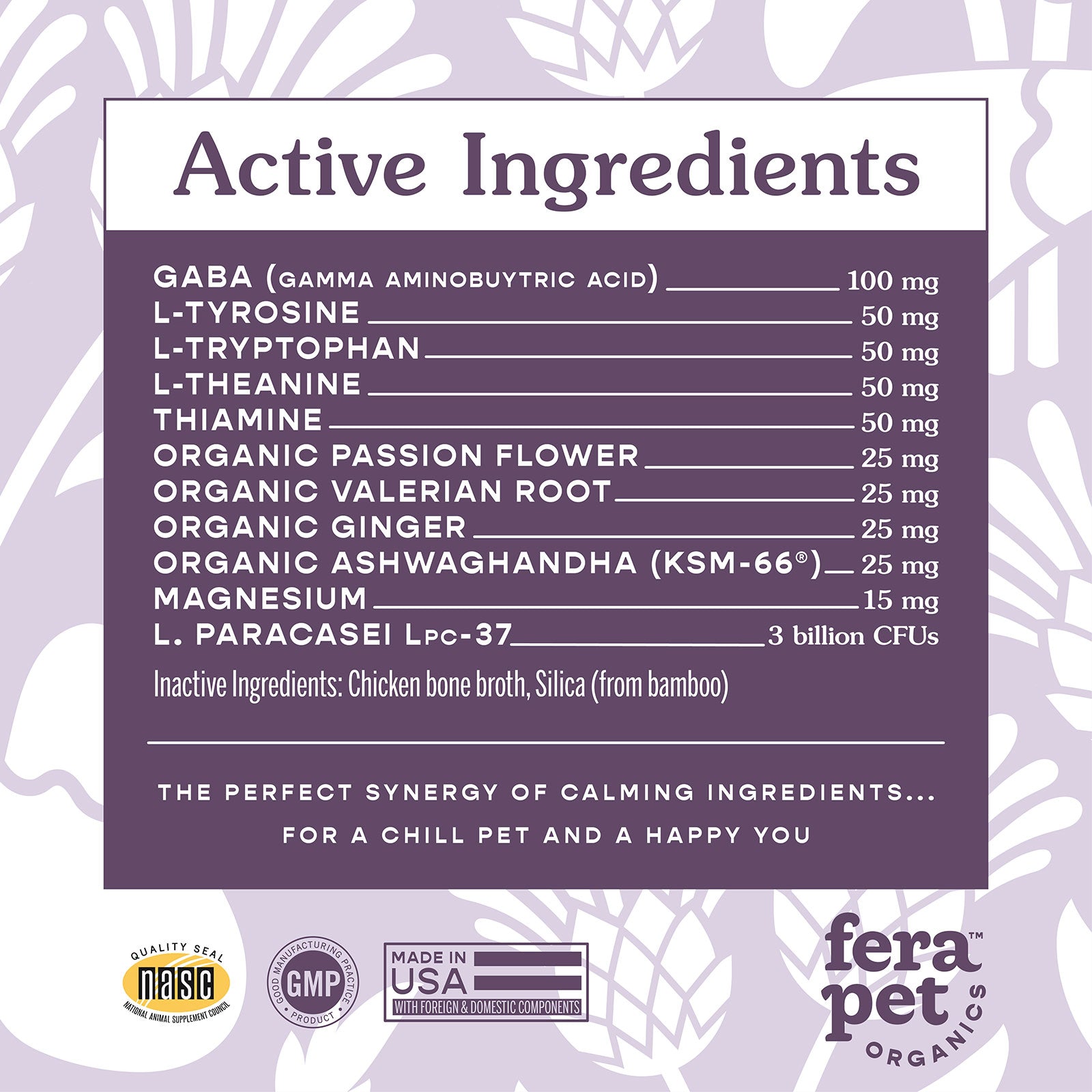 Calming Support for Dogs and Cats - Eva Pet - Fera Pet Organics
