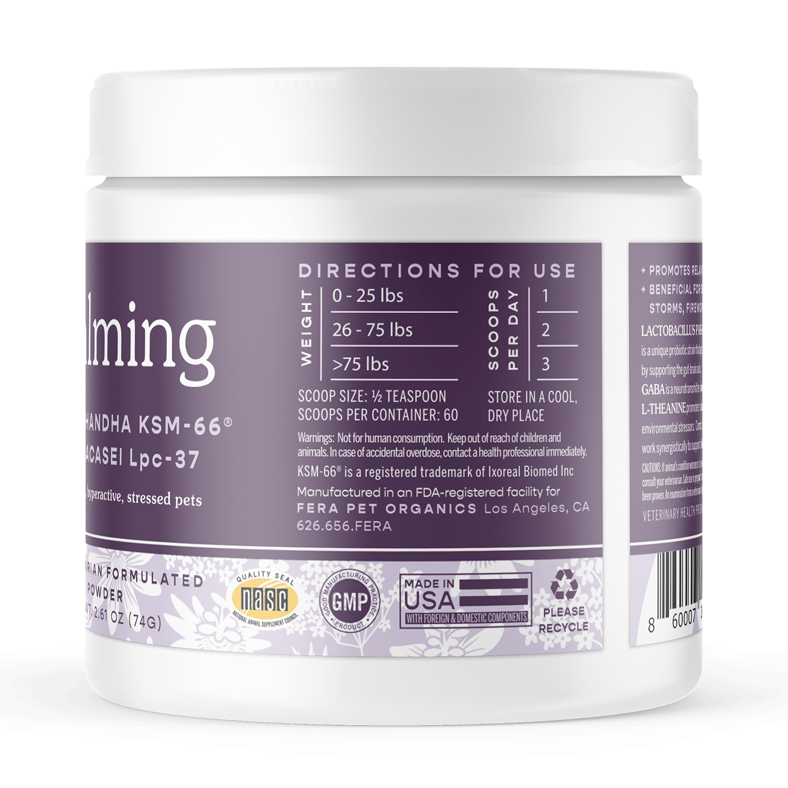 Calming Support for Dogs and Cats - Eva Pet - Fera Pet Organics