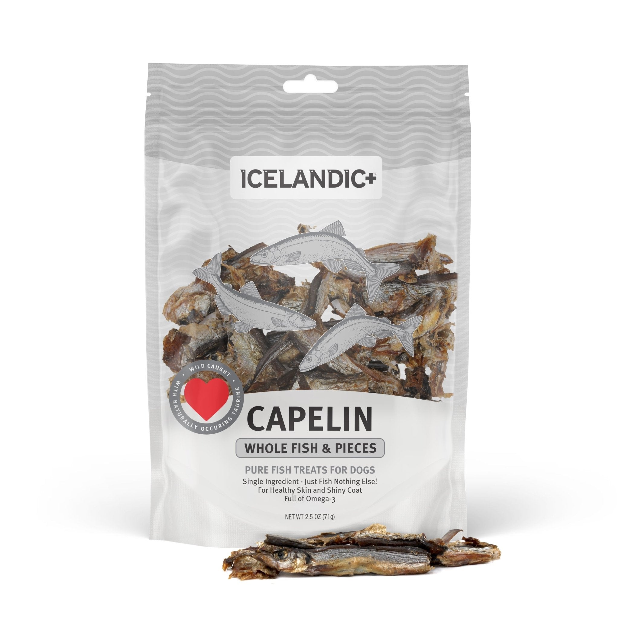 Capelin Whole Fish & Pieces Dog Treats - Eva Pet - Icelandic+