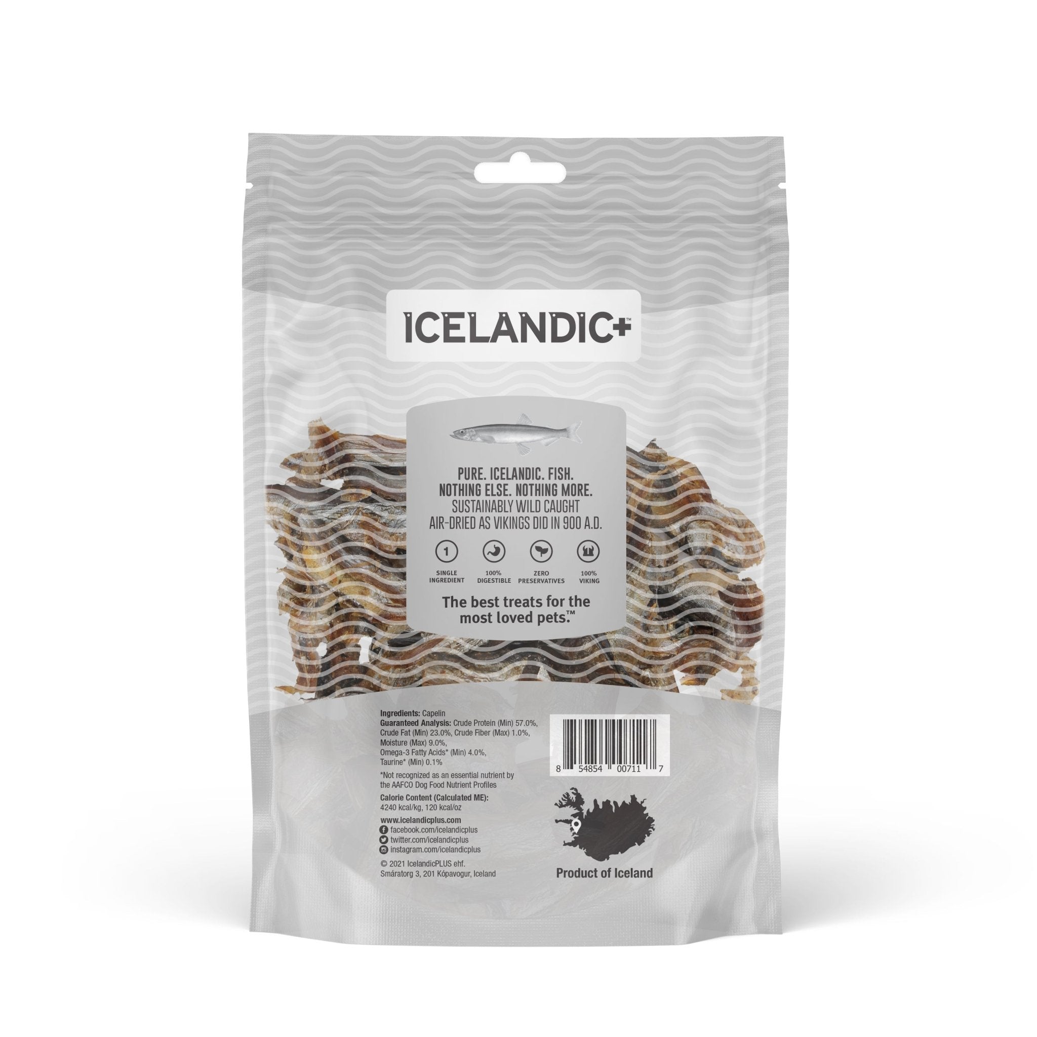 Capelin Whole Fish & Pieces Dog Treats - Eva Pet - Icelandic+
