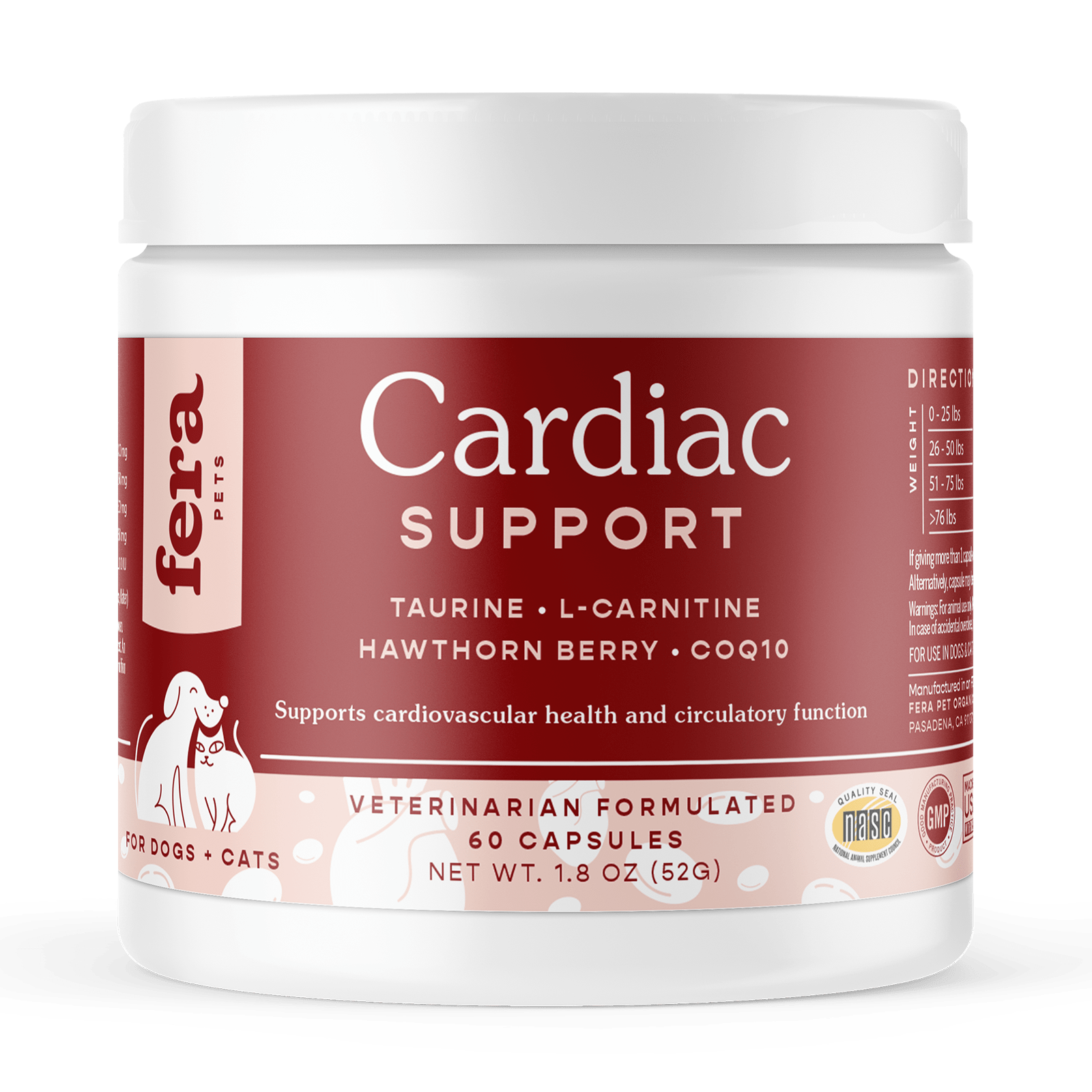 Cardiac Support for Dogs and Cats - Eva Pet - Fera Pet Organics