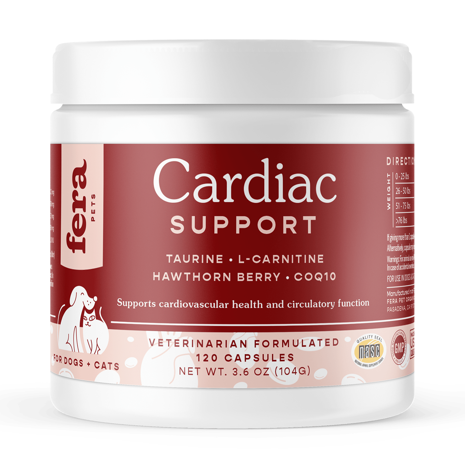 Cardiac Support for Dogs and Cats - Eva Pet - Fera Pet Organics