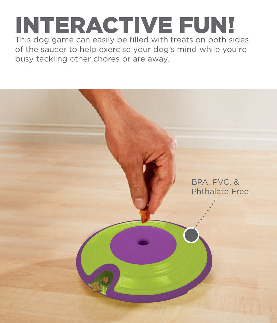Treat Maze Interactive Puzzle Dog Toy, Green