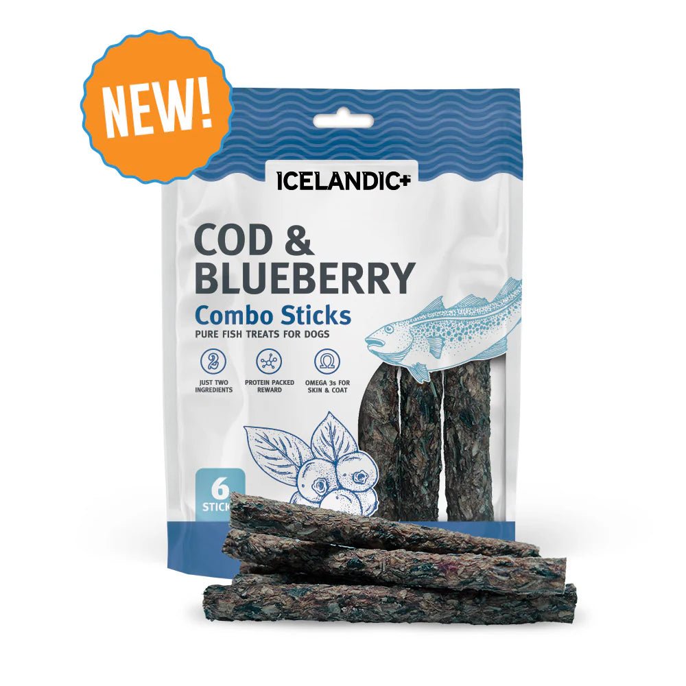 Cod & Blueberry Combo Sticks For Dogs - Eva Pet - Icelandic+