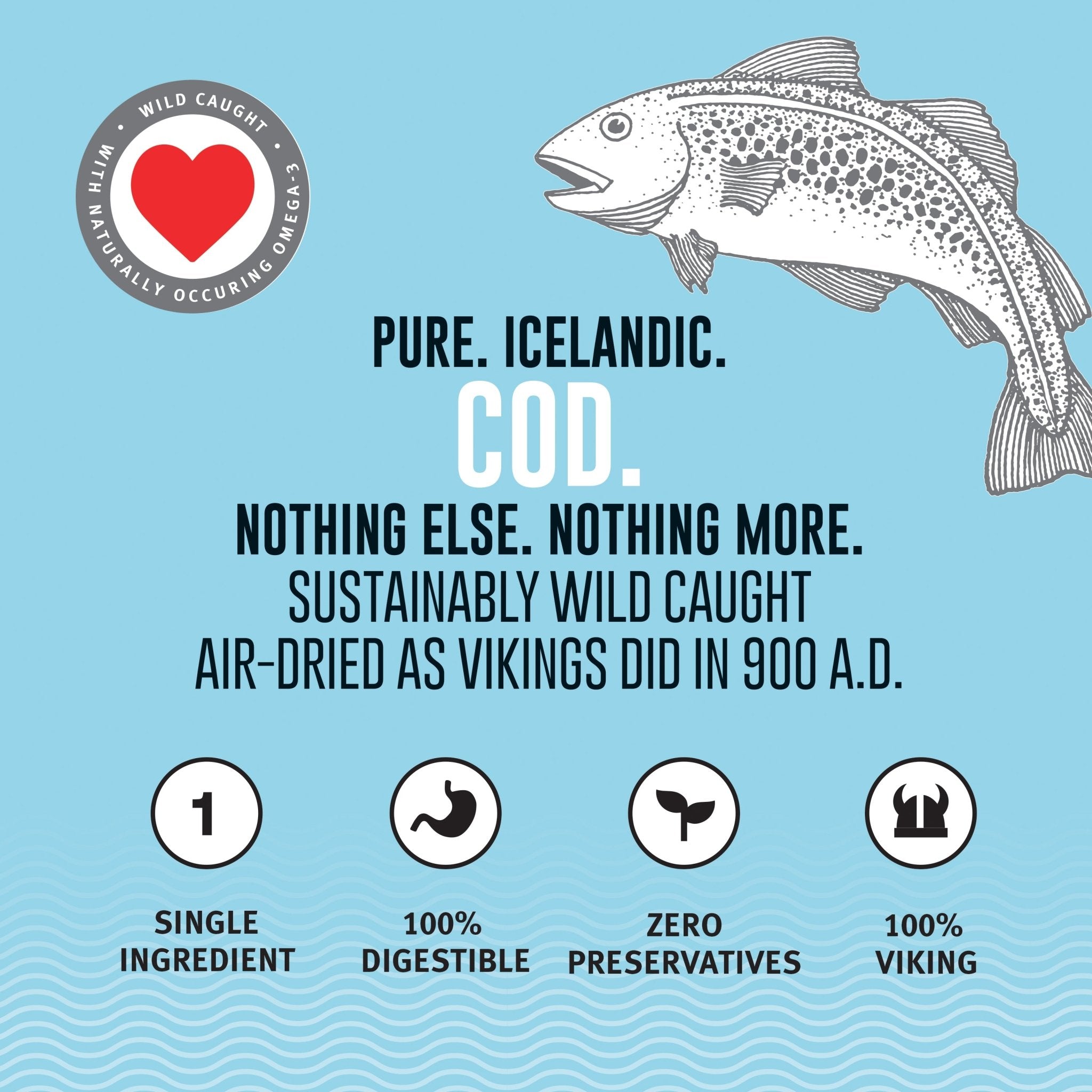 Cod Fish Chips Dog Treats - Eva Pet - Icelandic+