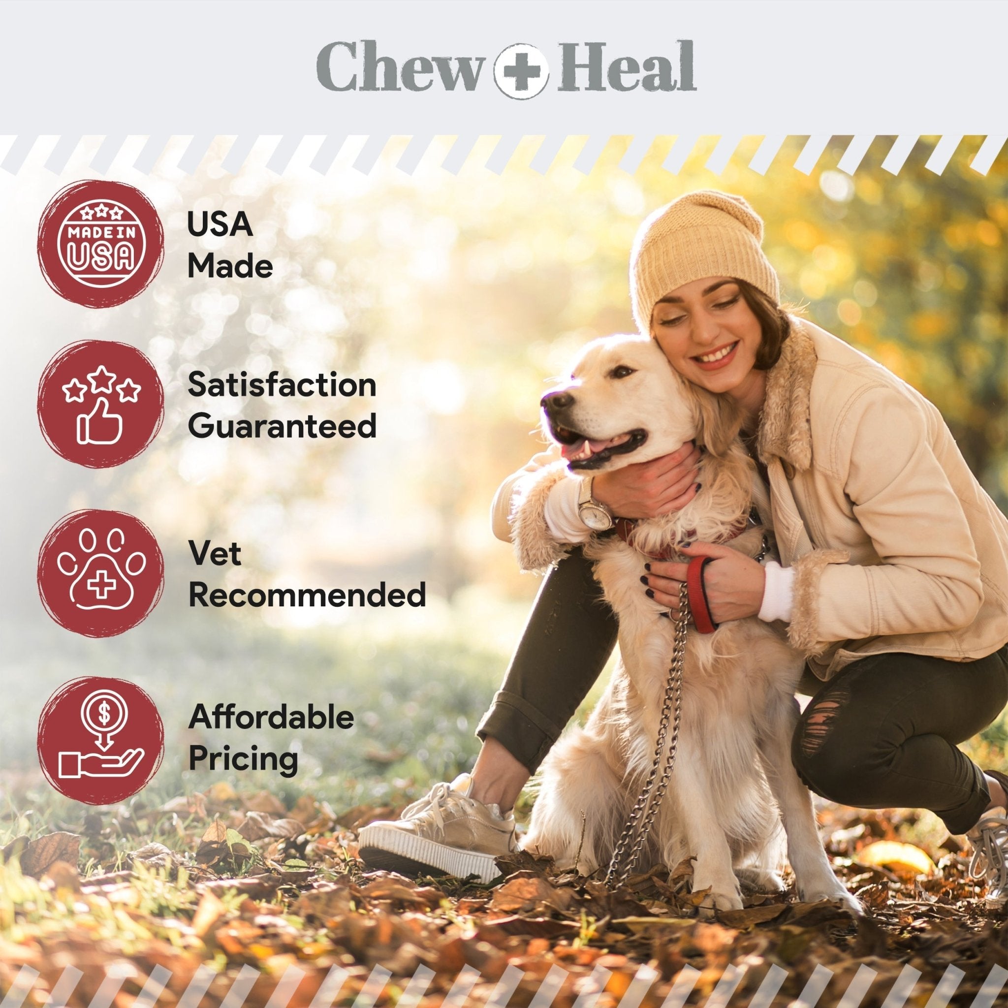 Cranberry Support Urinary Tract Supplement for Dogs - Eva Pet - Chew + Heal