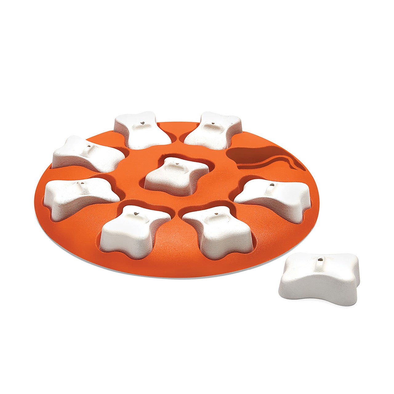 Dog Smart Interactive Treat Puzzle Dog Toy, Orange - Eva Pet - Outward Hound