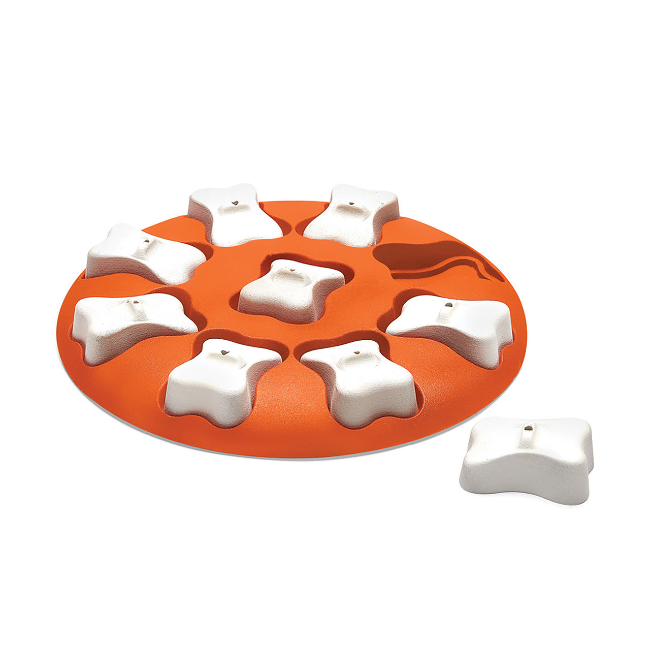 Dog Smart Interactive Treat Puzzle Dog Toy, Orange