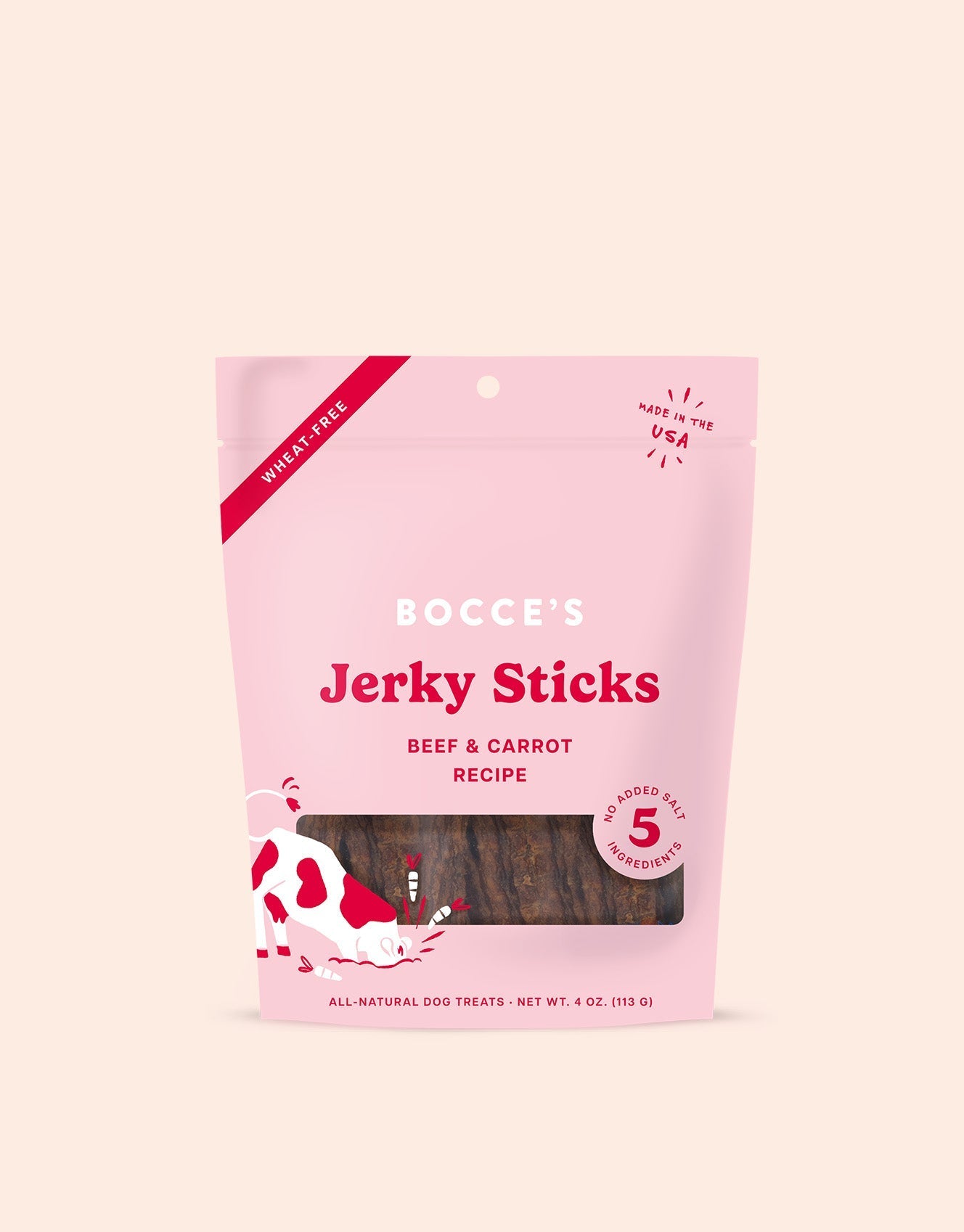 Grazers Beef & Carrot Jerky Sticks - Eva Pet - Bocce's Bakery