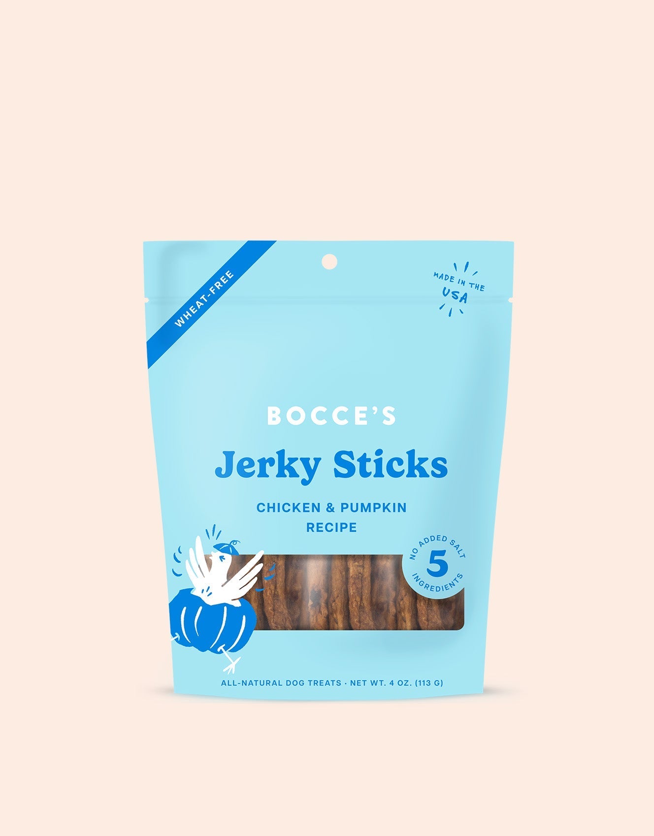 Grazers Chicken & Pumpkin Jerky Sticks - Eva Pet - Bocce's Bakery