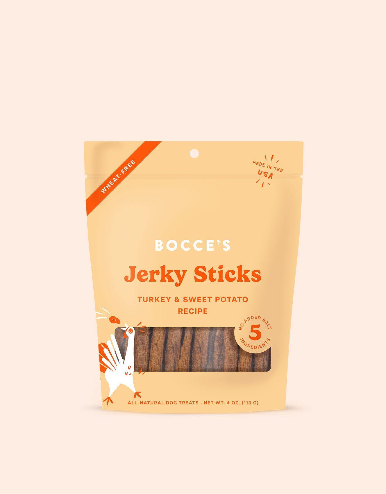 Grazers Turkey & Sweet Potato Jerky Sticks - Eva Pet - Bocce's Bakery