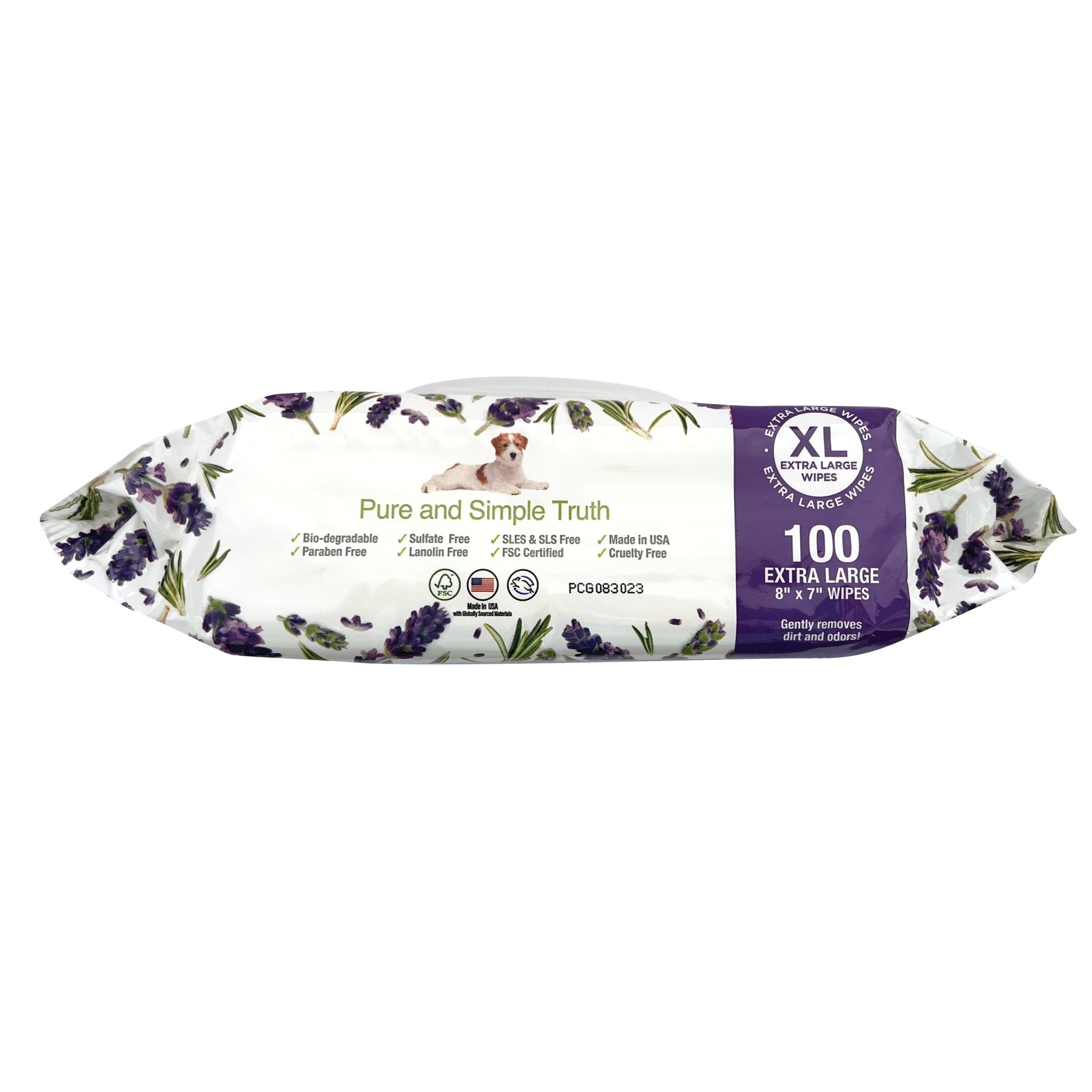 Grooming and Cleansing Wipes (Lavender and Rosemary) - Eva Pet - Pure and Natural Pet