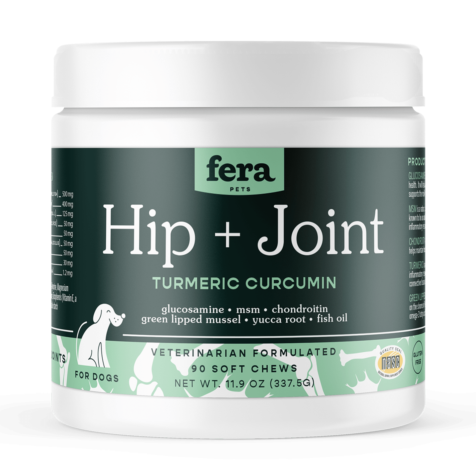 Hip + Joint Support for Dogs - Eva Pet - Fera Pet Organics