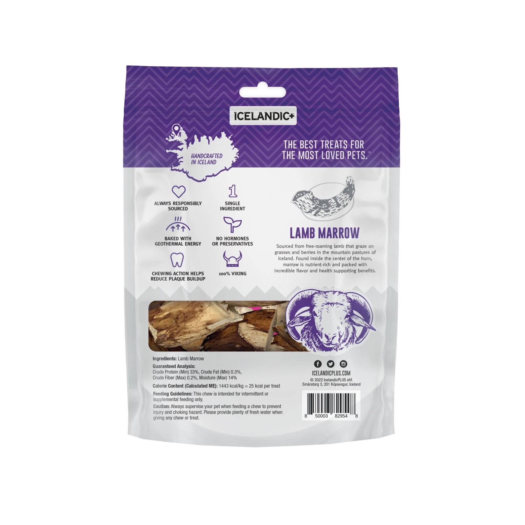 Lamb Marrow Whole Pieces Dog Treats - Eva Pet - Icelandic+