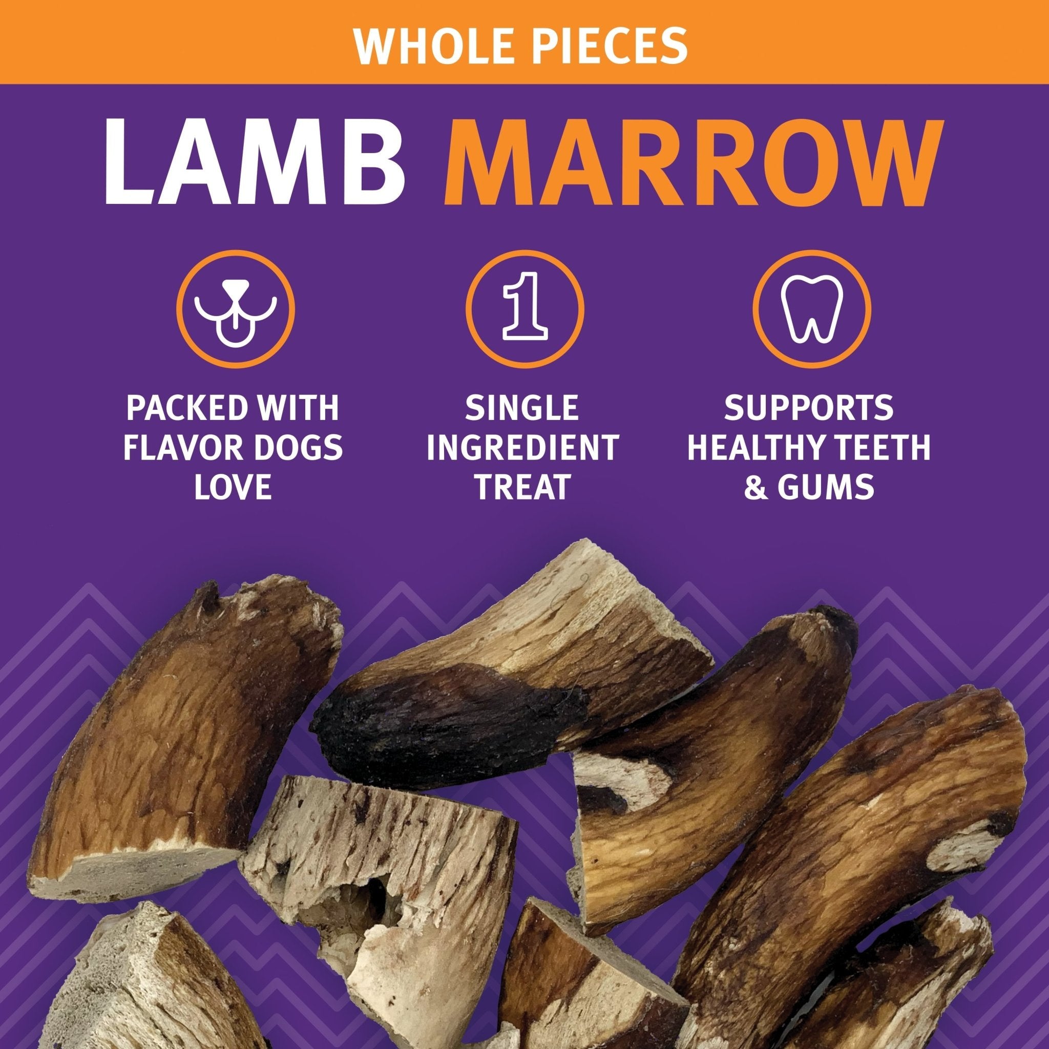 Lamb Marrow Whole Pieces Dog Treats - Eva Pet - Icelandic+