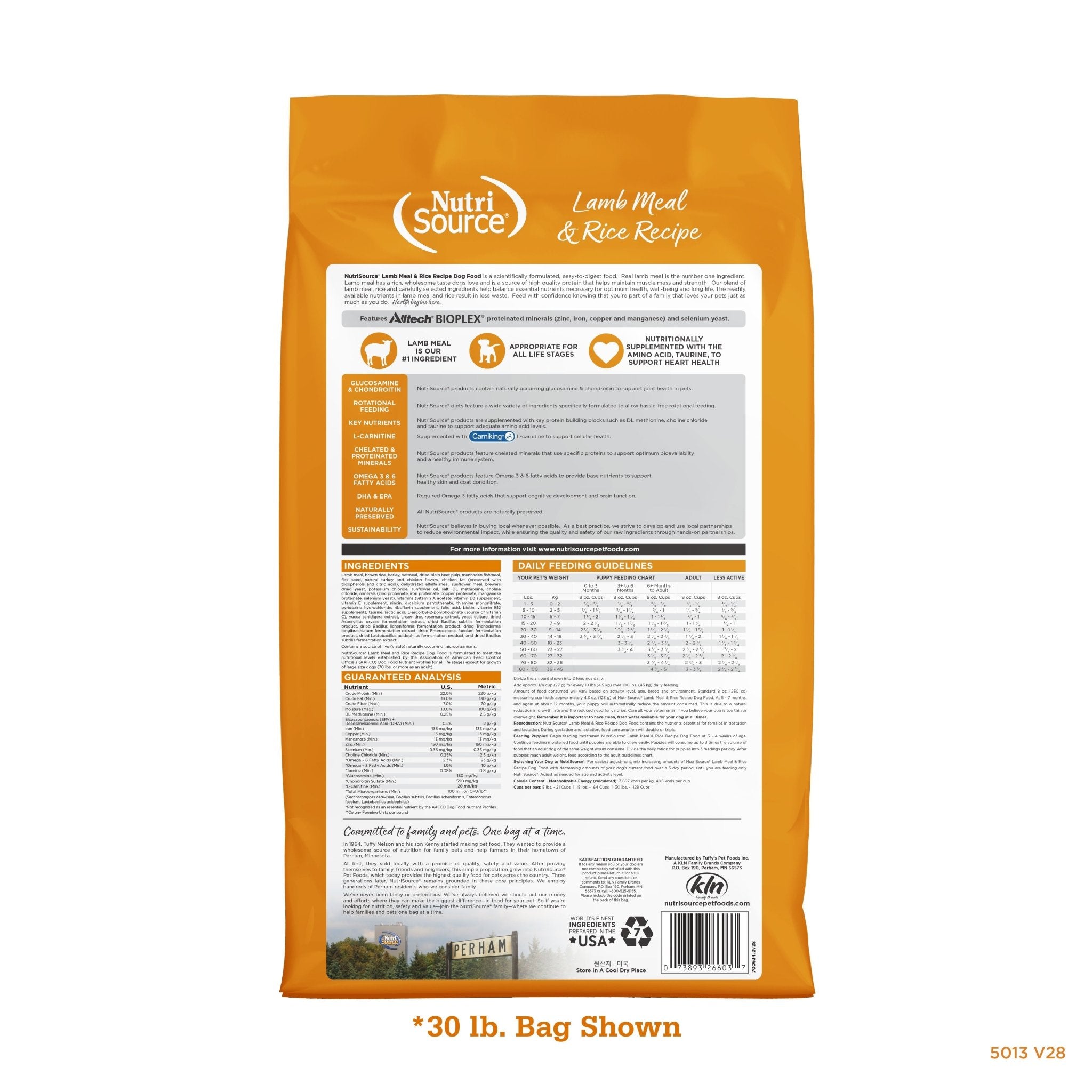 Lamb Meal & Rice - Eva Pet - NutriSource