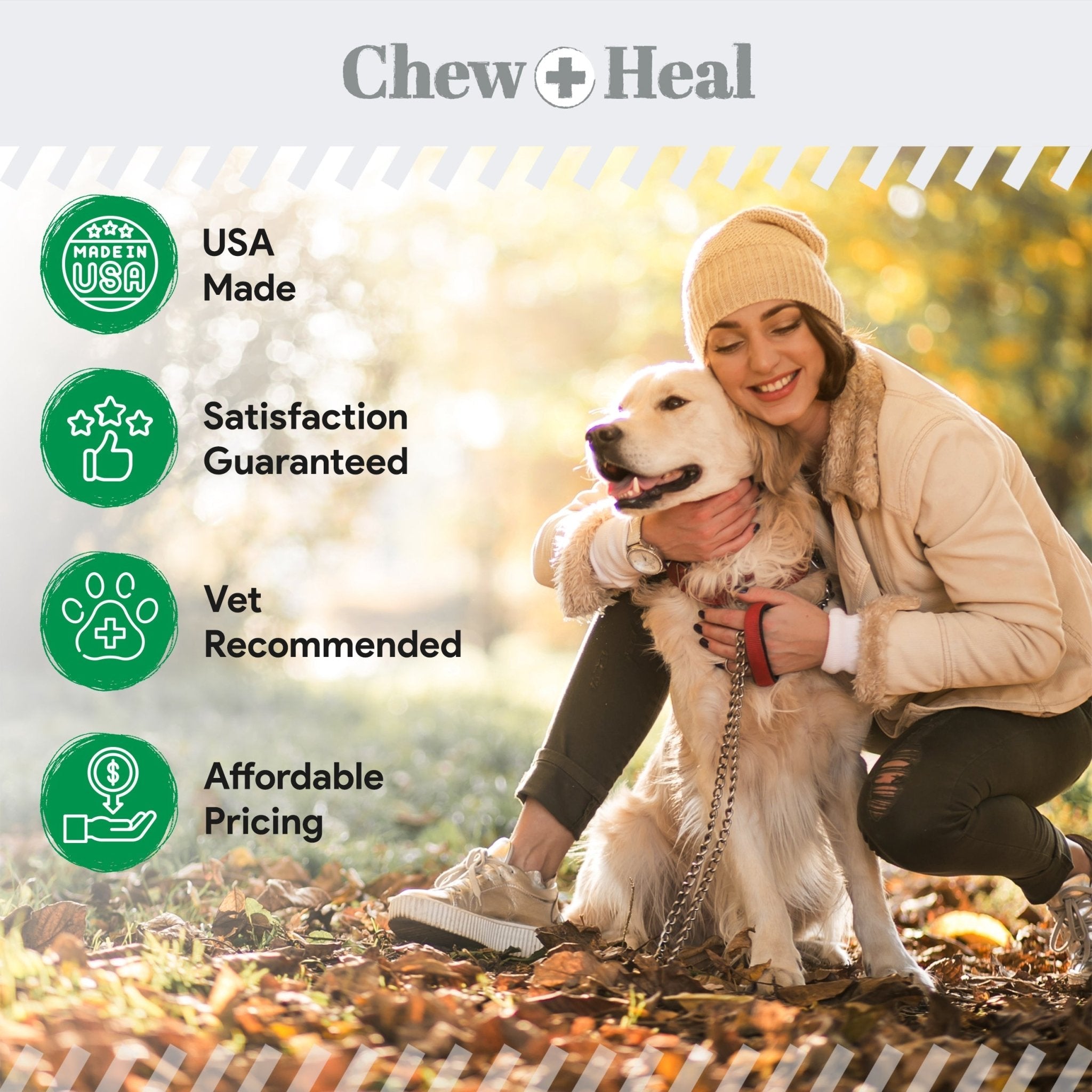 Lawn Saver Soft Chew Lawn Protection Supplement for Dogs - Eva Pet - Chew + Heal