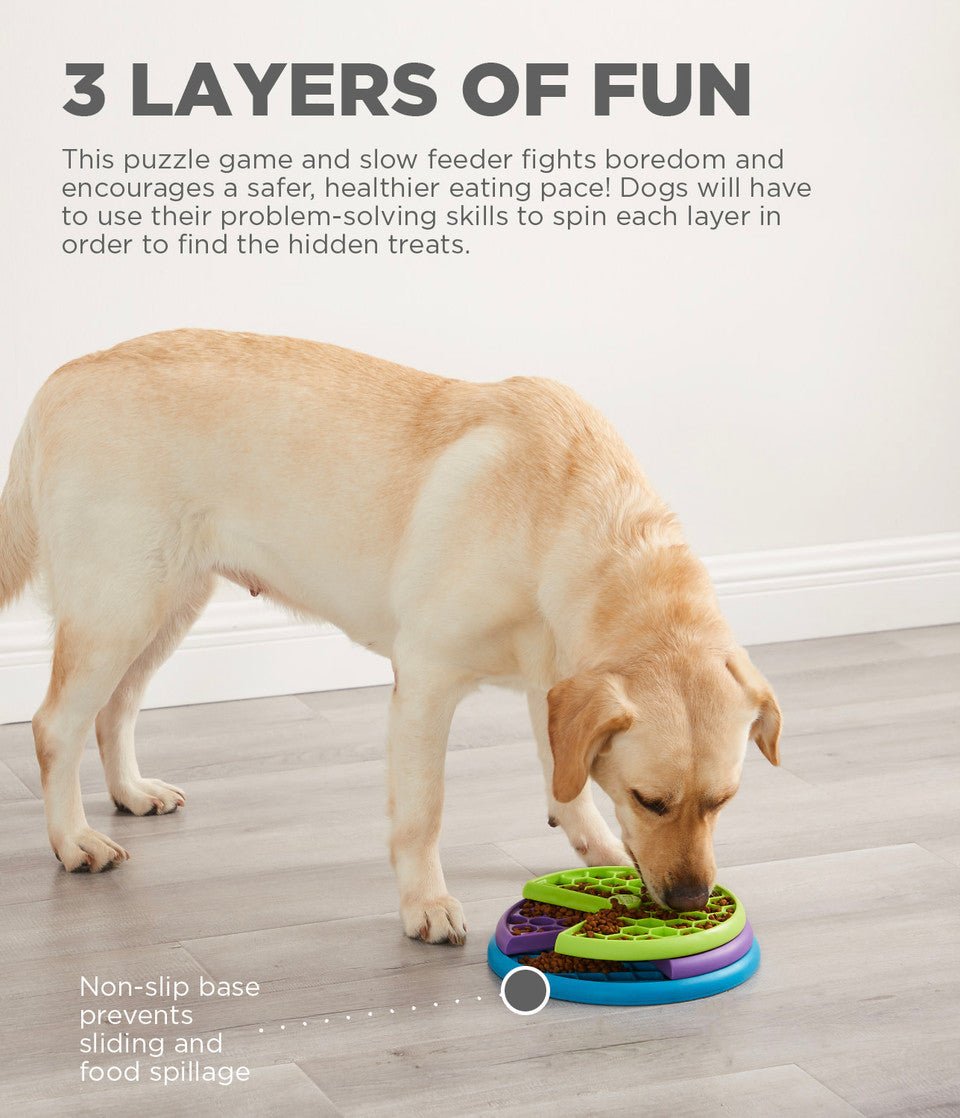 Lickin' Layers Dog Puzzle Game, Multi - Eva Pet - Outward Hound