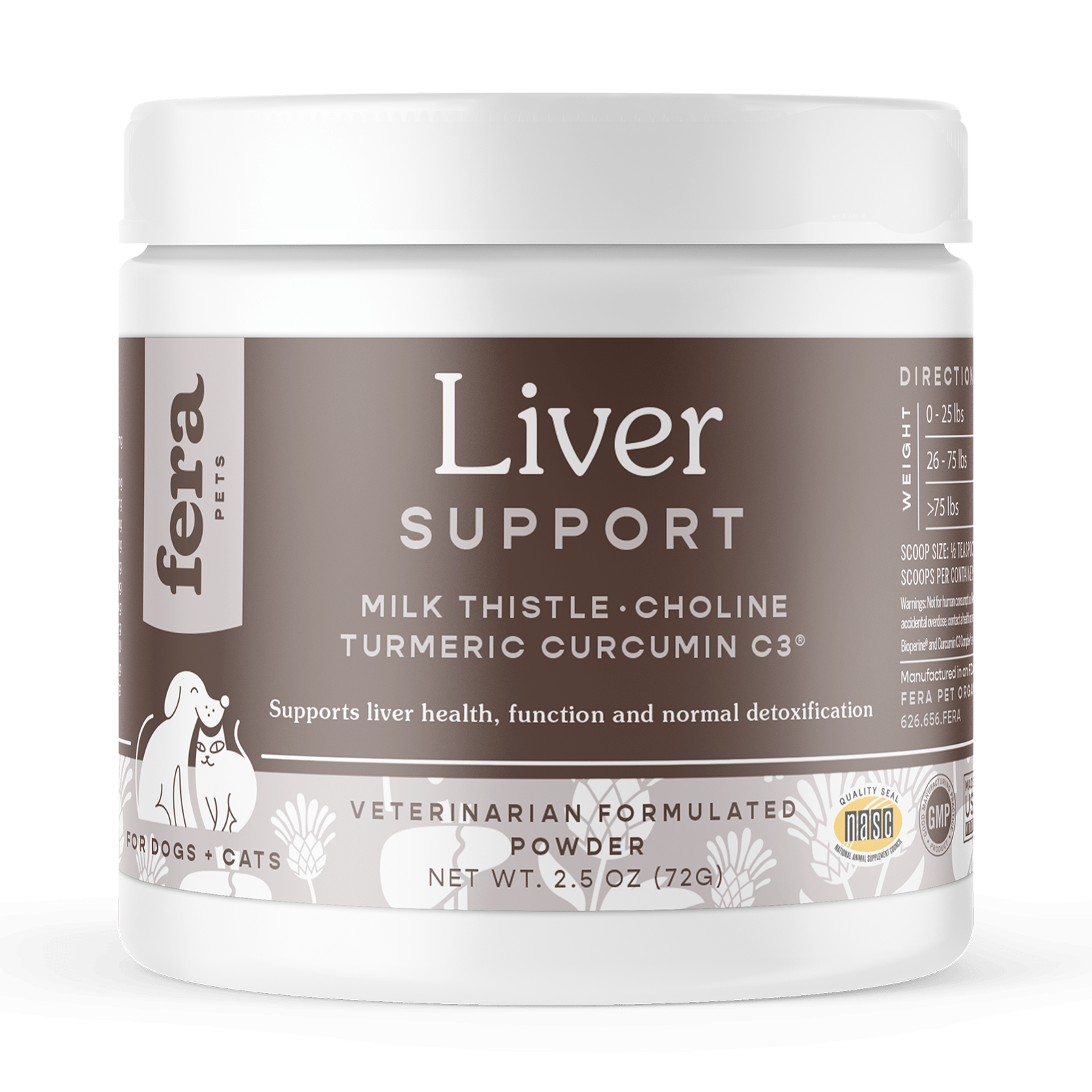 Liver Support for Dogs and Cats - Eva Pet - Fera Pet Organics