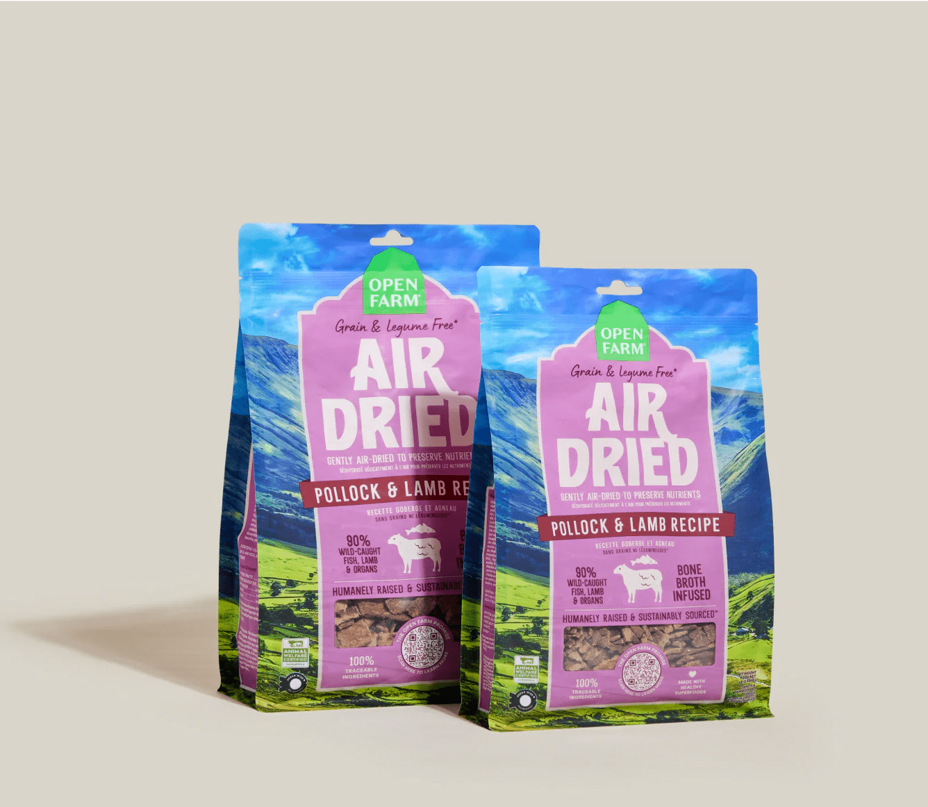 Pollock & Lamb Air Dried Recipe for Dogs - Eva Pet - Open Farm