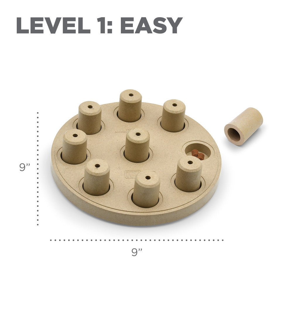Dog Smart Composite Interactive Treat Puzzle Dog Toy, Tan
