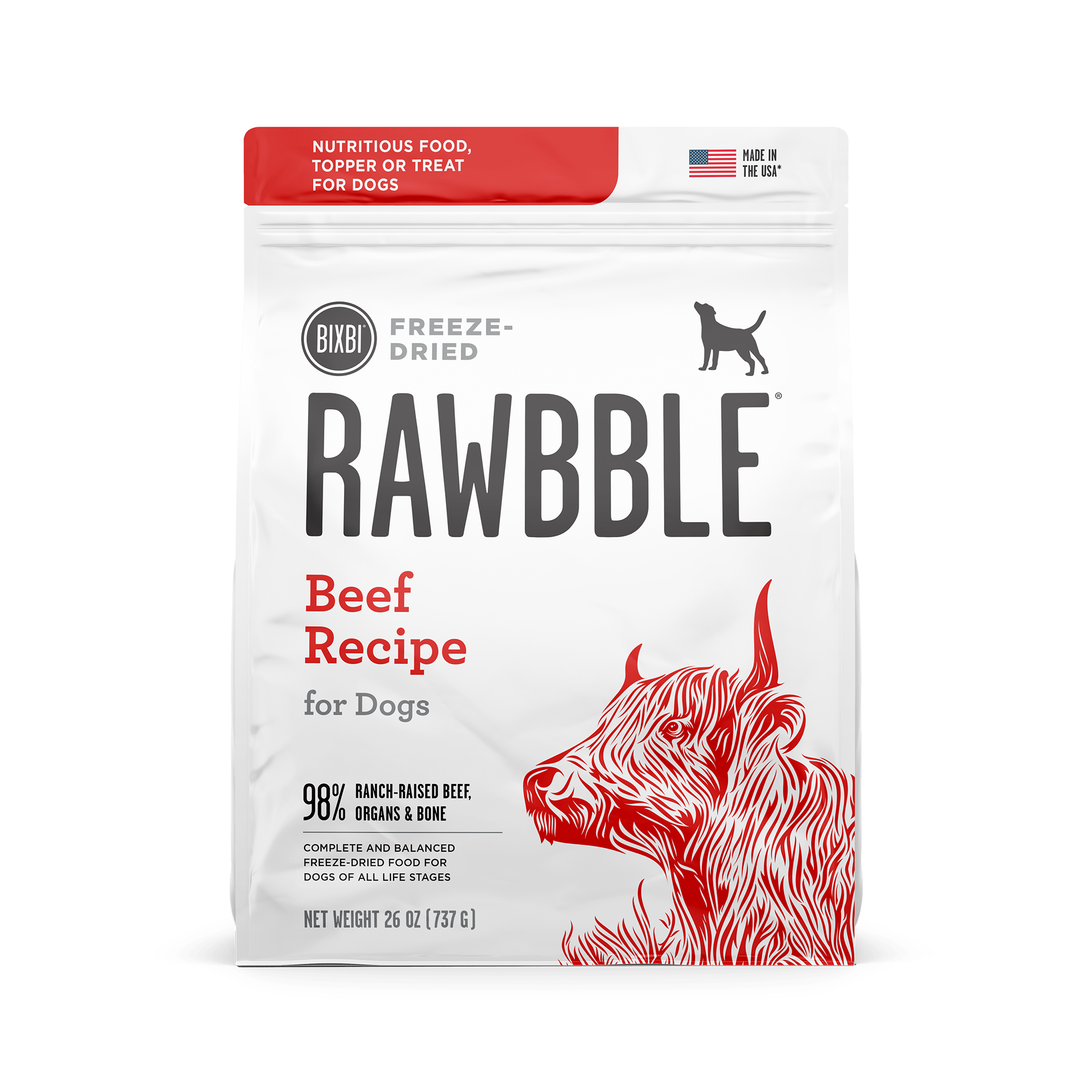 Rawbble® Freeze - Dried Food for Dogs – Beef Recipe - Eva Pet - Eva Pet