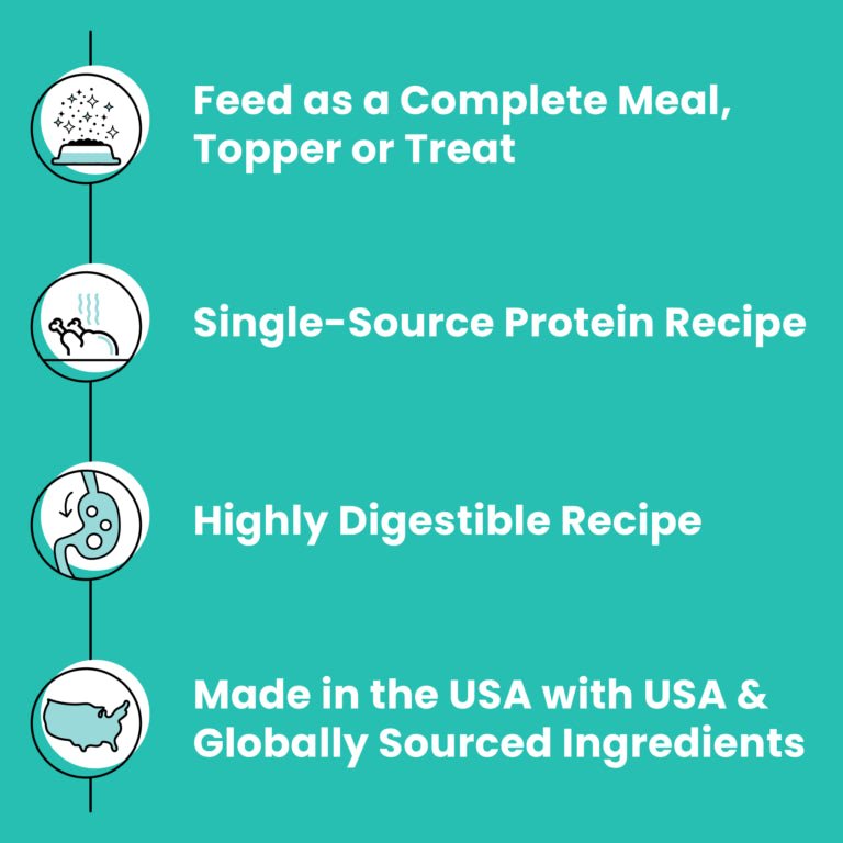 Rawbble® Freeze - Dried Food for Dogs – Duck Recipe - Eva Pet - Bixbi