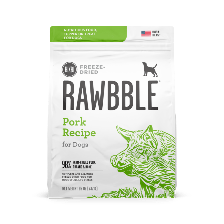 Rawbble® Freeze - Dried Food for Dogs – Pork Recipe - Eva Pet - Bixbi