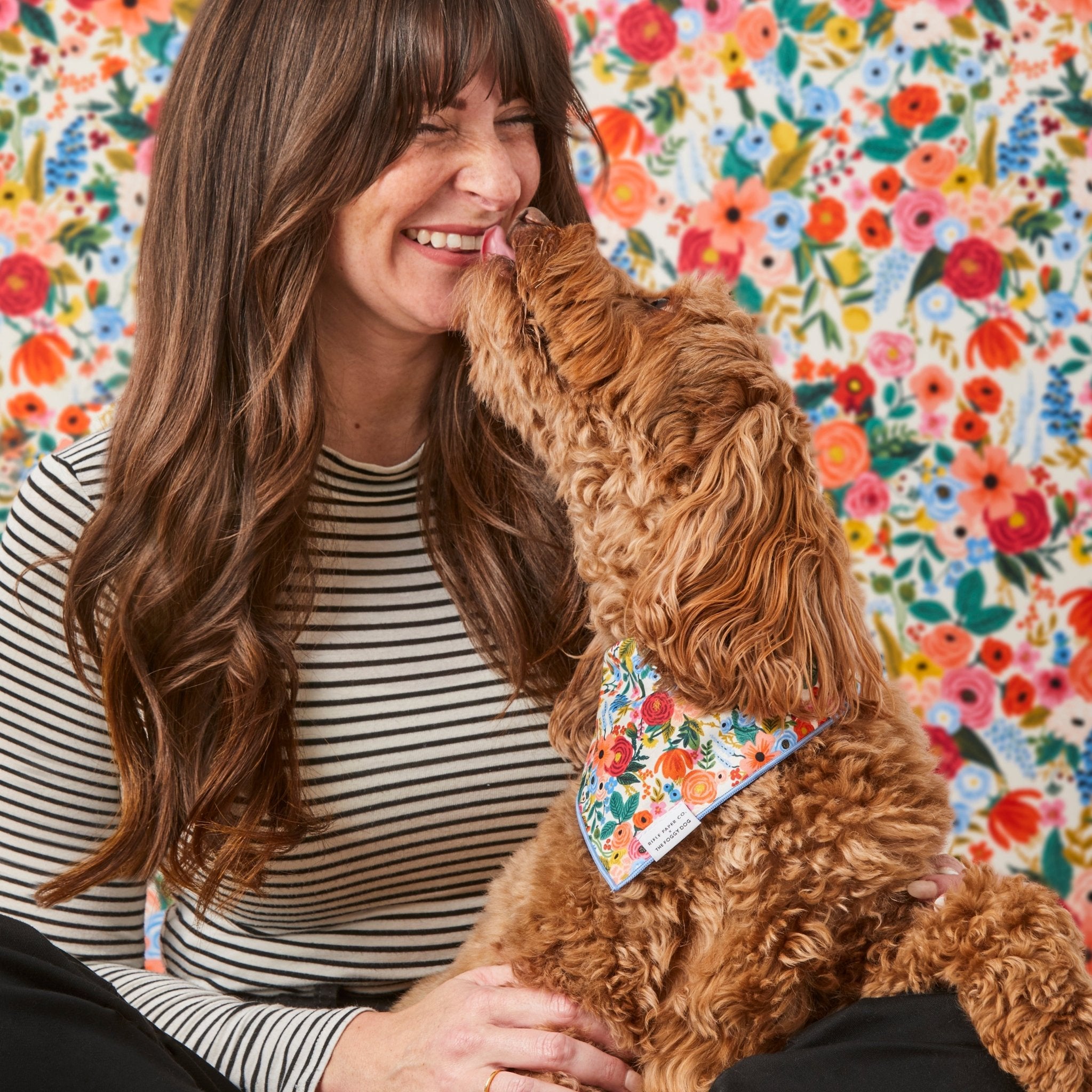 Rifle Paper Co. x TFD Garden Party Dog Bandana - Eva Pet - The Foggy Dog