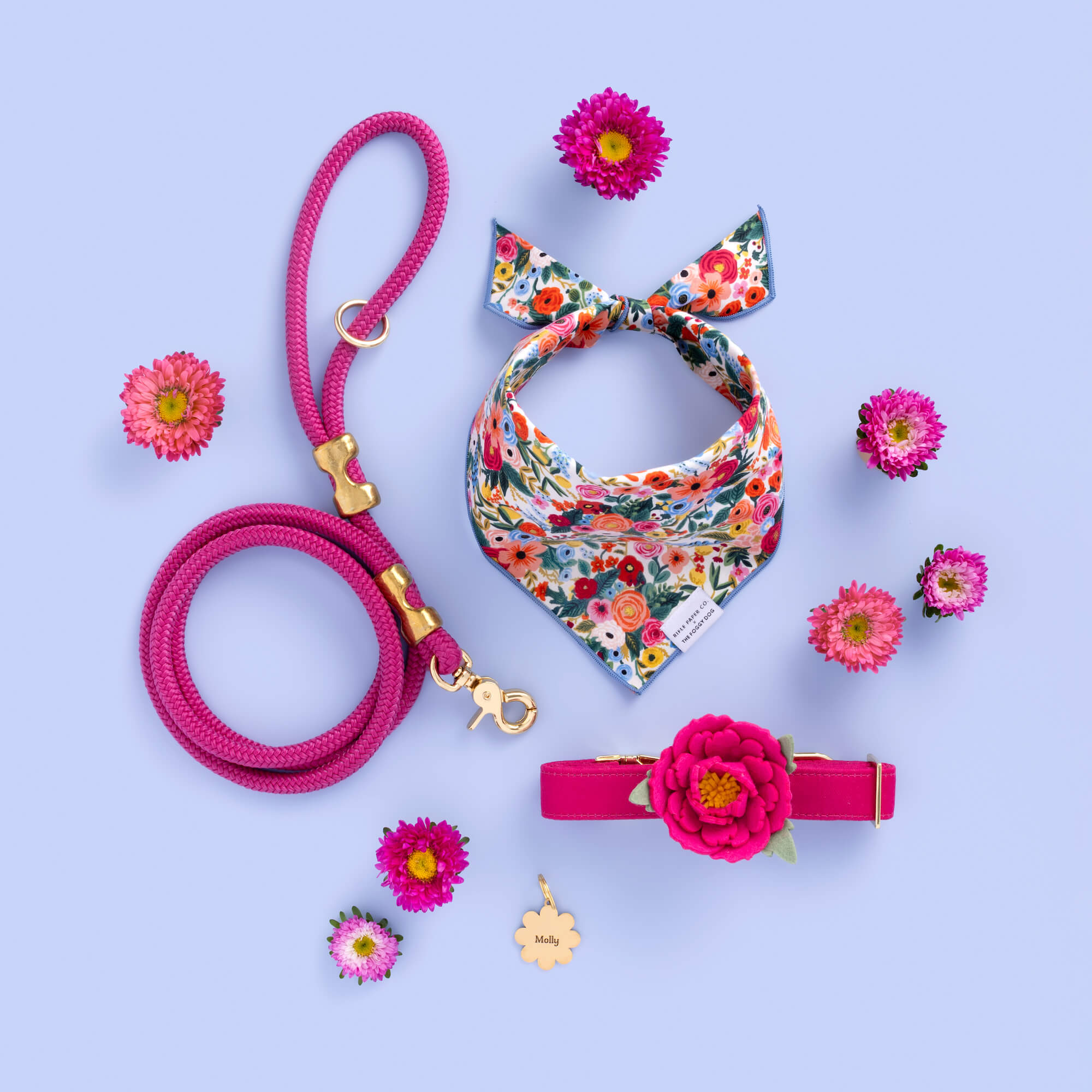Rifle Paper Co. x TFD Garden Party Dog Bandana - Eva Pet - The Foggy Dog
