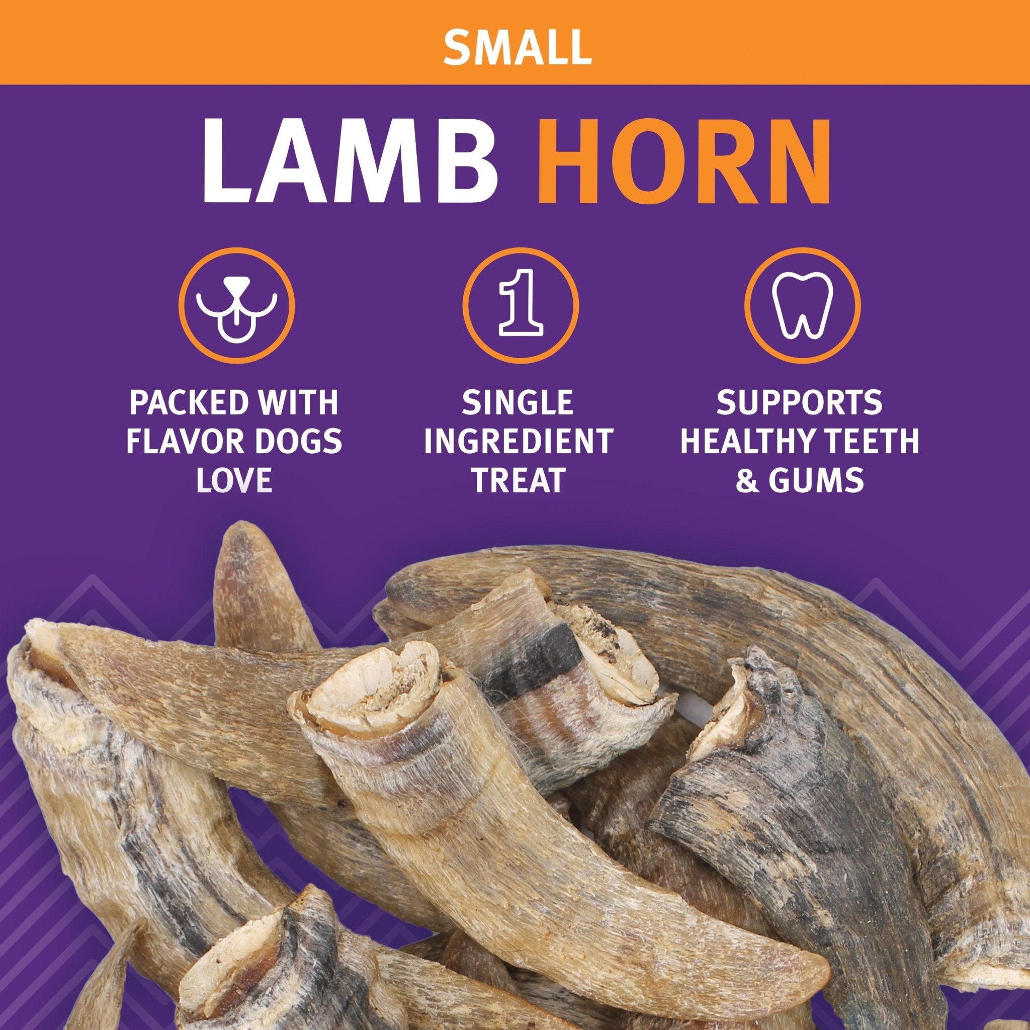 Small Lamb Horn with Marrow Dog Chew - Eva Pet - Icelandic+