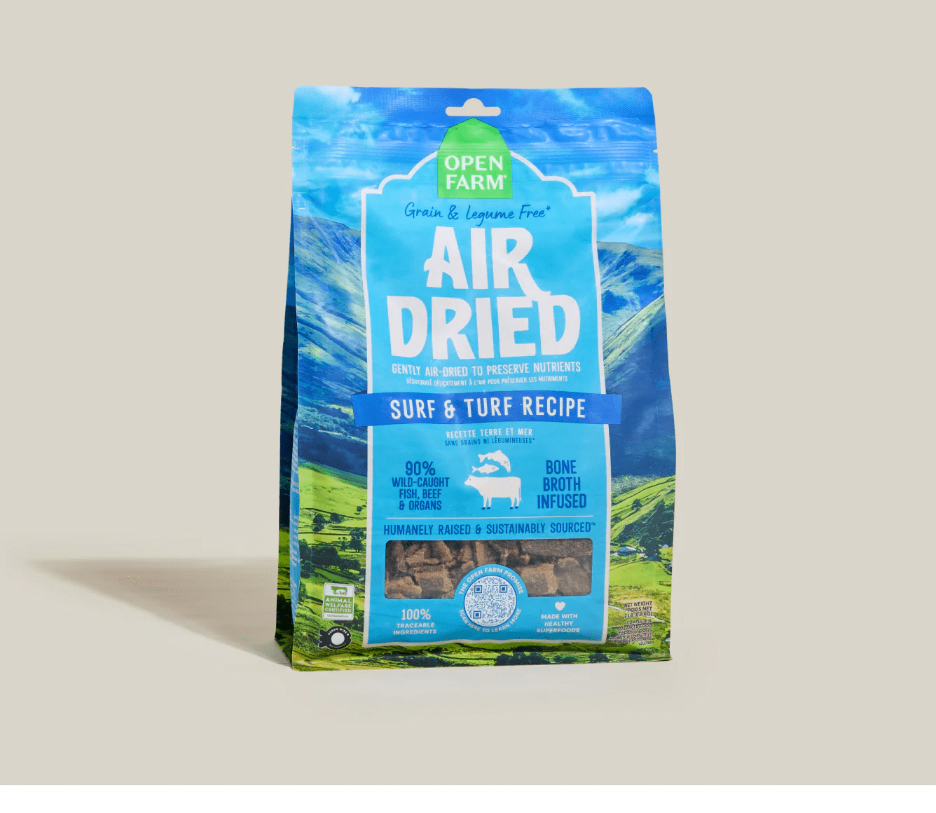 Surf and Turf Air Dried Recipe for Dogs - Eva Pet - Open Farm