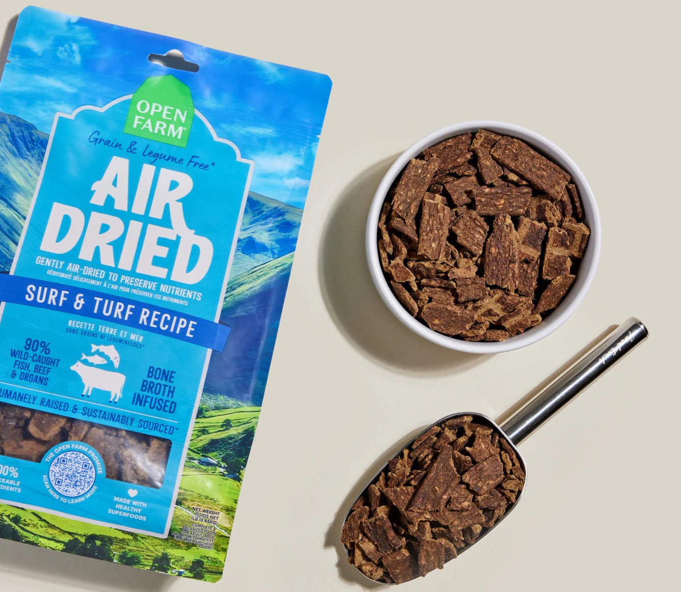 Surf and Turf Air Dried Recipe for Dogs - Eva Pet - Open Farm