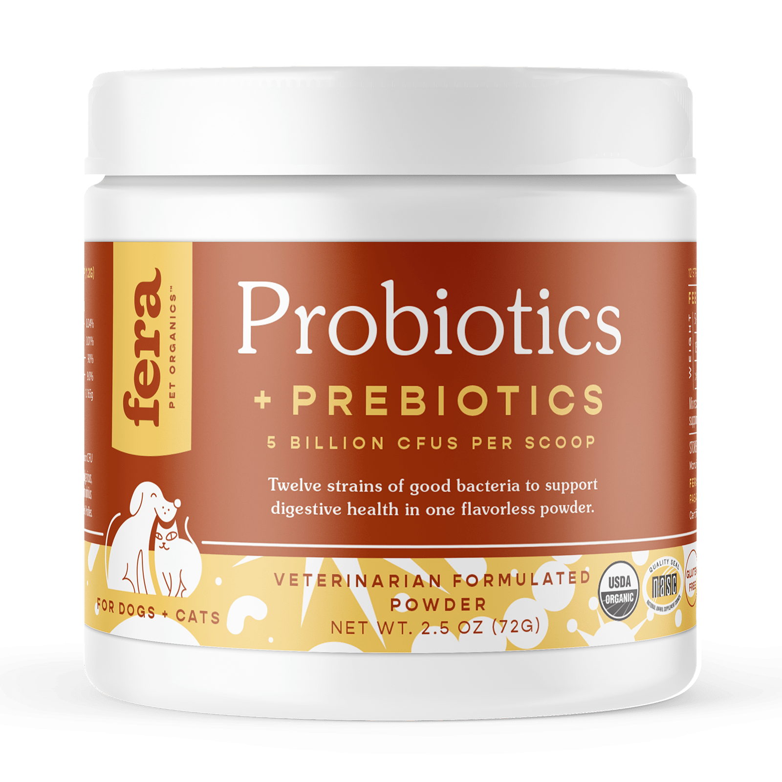 USDA Organic Probiotics with Prebiotics - Eva Pet - Fera Pet Organics