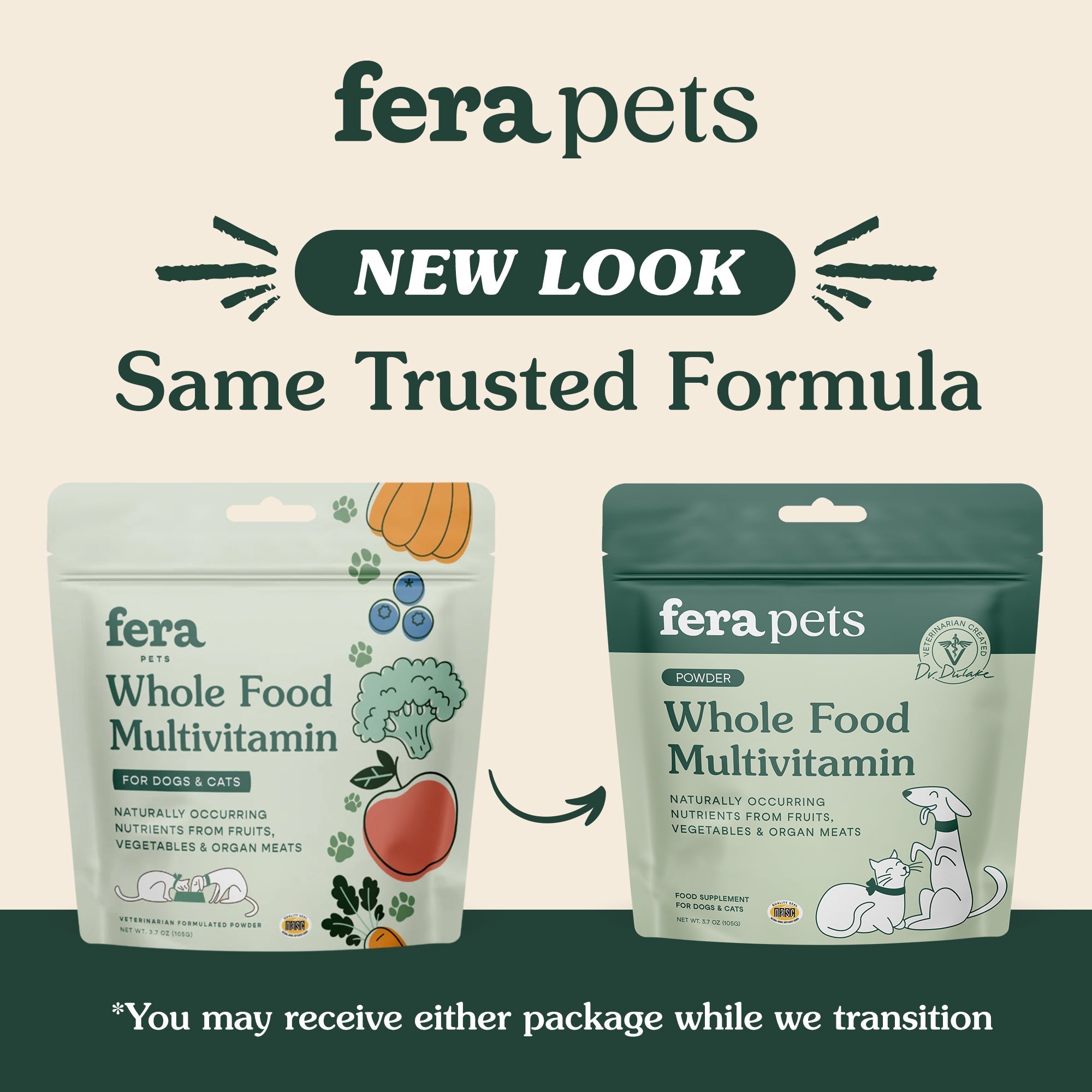 Whole Food Multivitamin Topper - Eva Pet - Fera Pet Organics