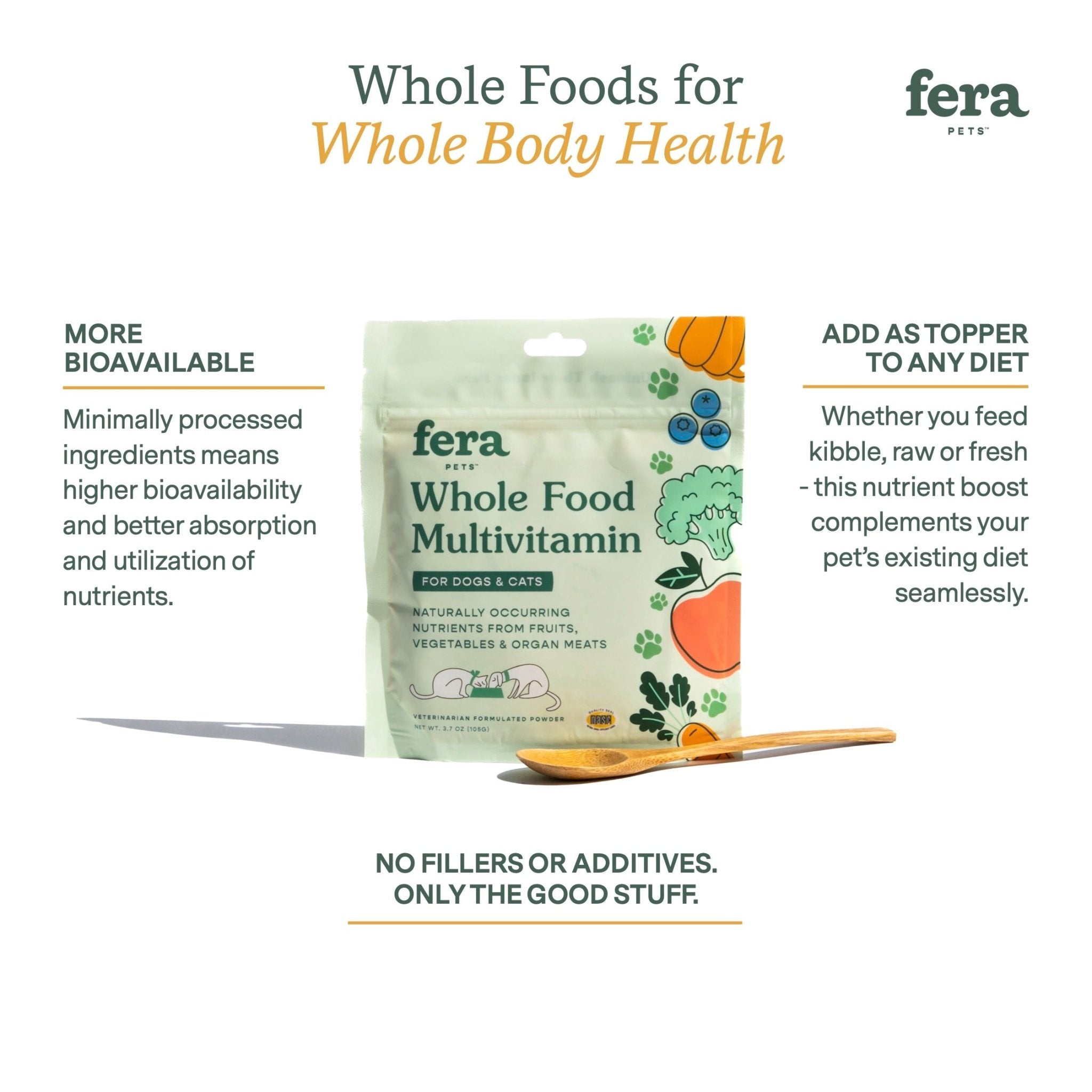 Whole Food Multivitamin Topper - Eva Pet - Fera Pet Organics
