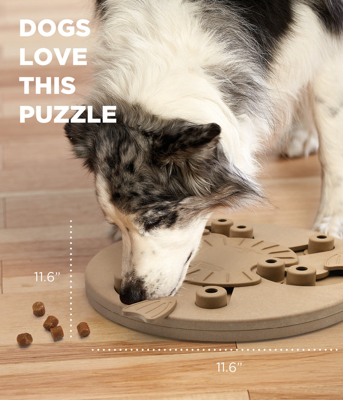 Dog Worker Interactive Treat Puzzle Dog Toy, Tan